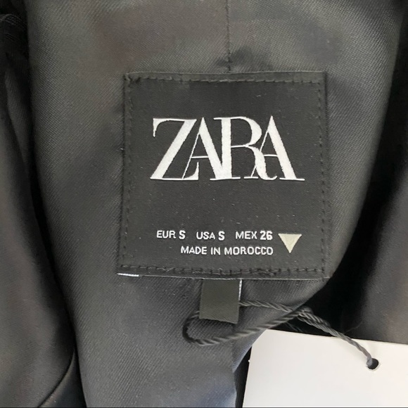 Zara Limited Edition Satin Blazer - Black - Picture 12 of 12